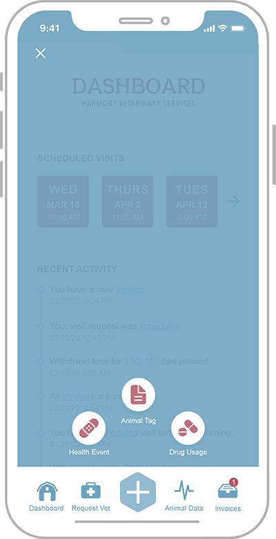 MVR App Pop-Over Menu